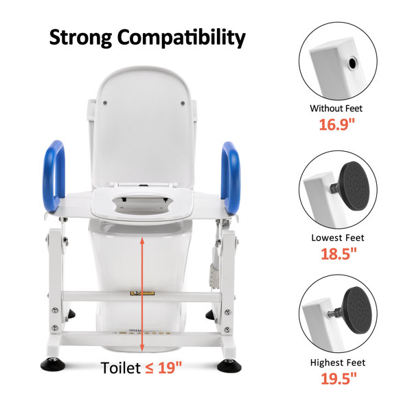 Electric Toilet Lift with Padded Handles Wayfair